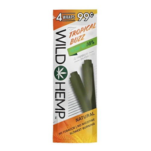 Wild Hemp Tropical Buzz Wraps 4 pack