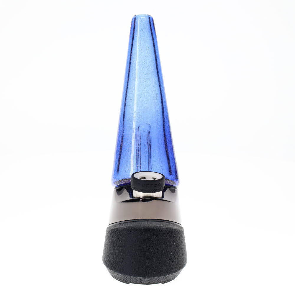 Turtle Glass Clear Blue Dichro Peak Top