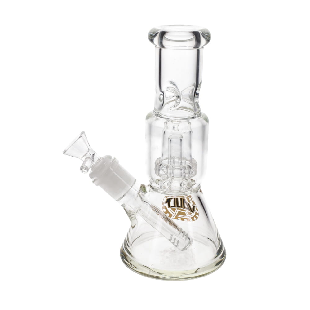 Vault Glass Clear 7mm Thick Showerhead Perc Beaker - 8"