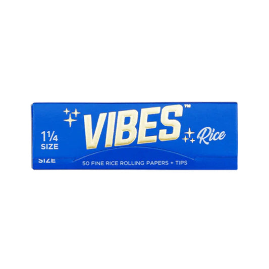 Vibes Rice Rolling Paper 1.25 w/ Tips