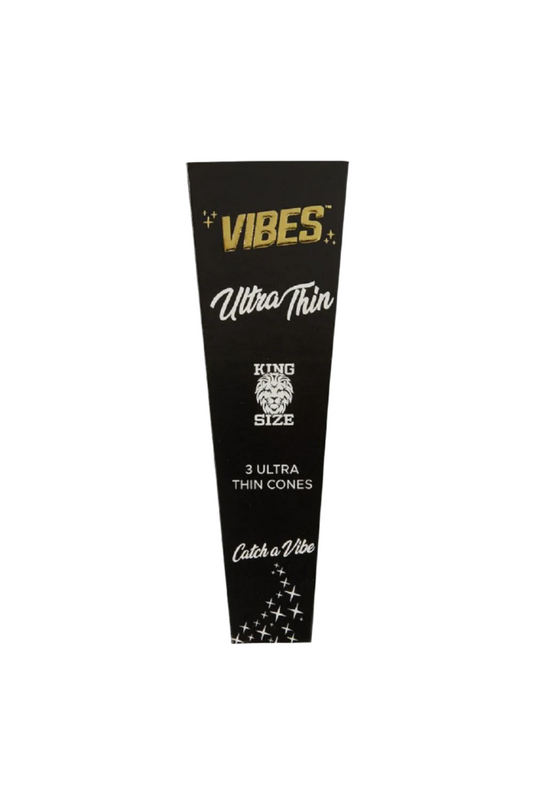 Vibes Ultra Thin King Size Cones 3 Pack