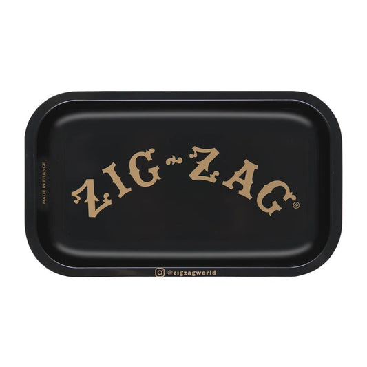 Zig Zag Small Black Rolling Tray