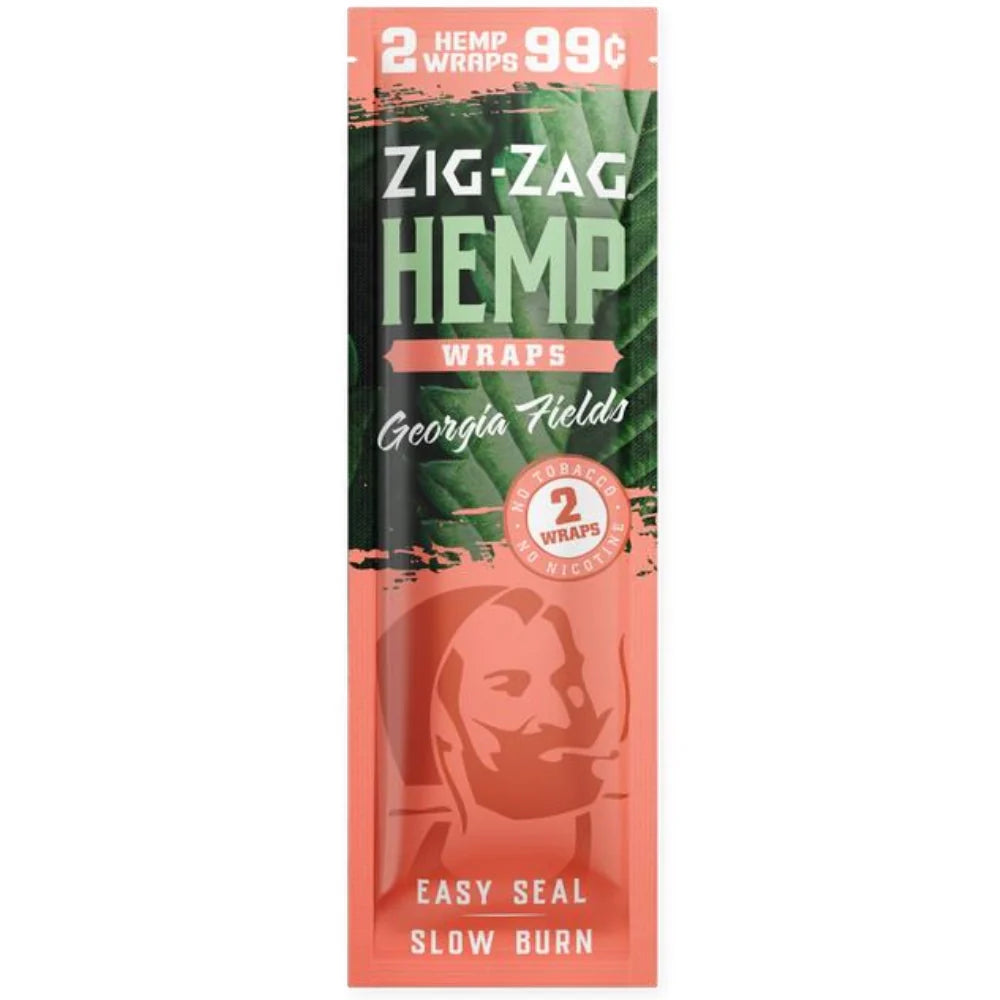 Zig Zag Wraps Hemp Georgia Fields 2 for .99