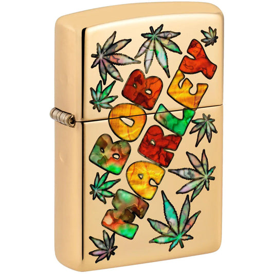 Zippo Lighter Fusion Bob Marley with Weed Leaves SALE