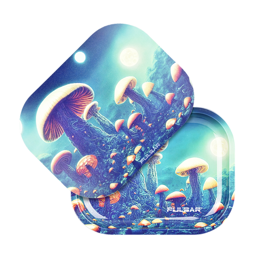 Pulsar Camper Van Shroom Mini Metal Rolling Tray with Lid