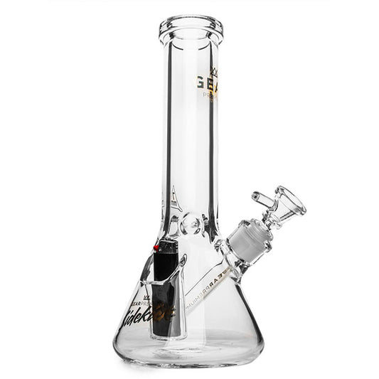 Gear Premium 12" 7mm Sidekick Beaker Waterpipe w/ Lighter - Clear