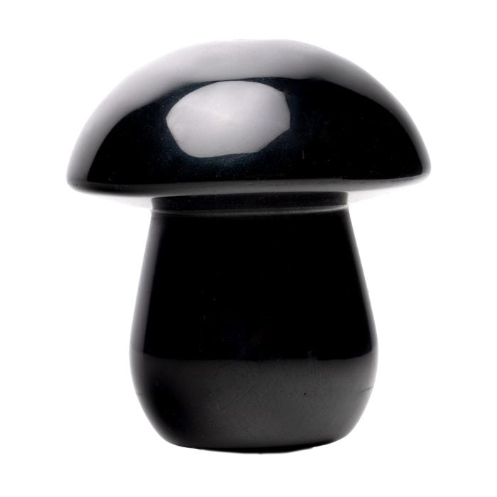 Astral Project Stone Shroom Hand Pipe - Obsidian