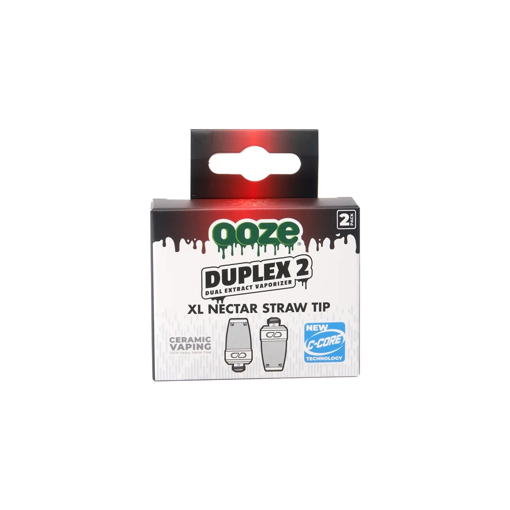 Ooze Duplex 2 Vape Battery XL Nectar Straw Tip - 2 pack