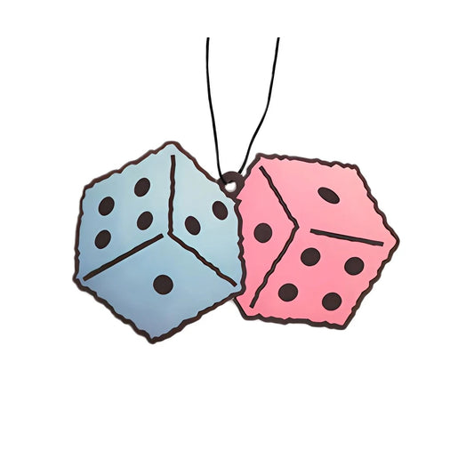 Fresh Fresheners Fuzzy Dice Car Hanger