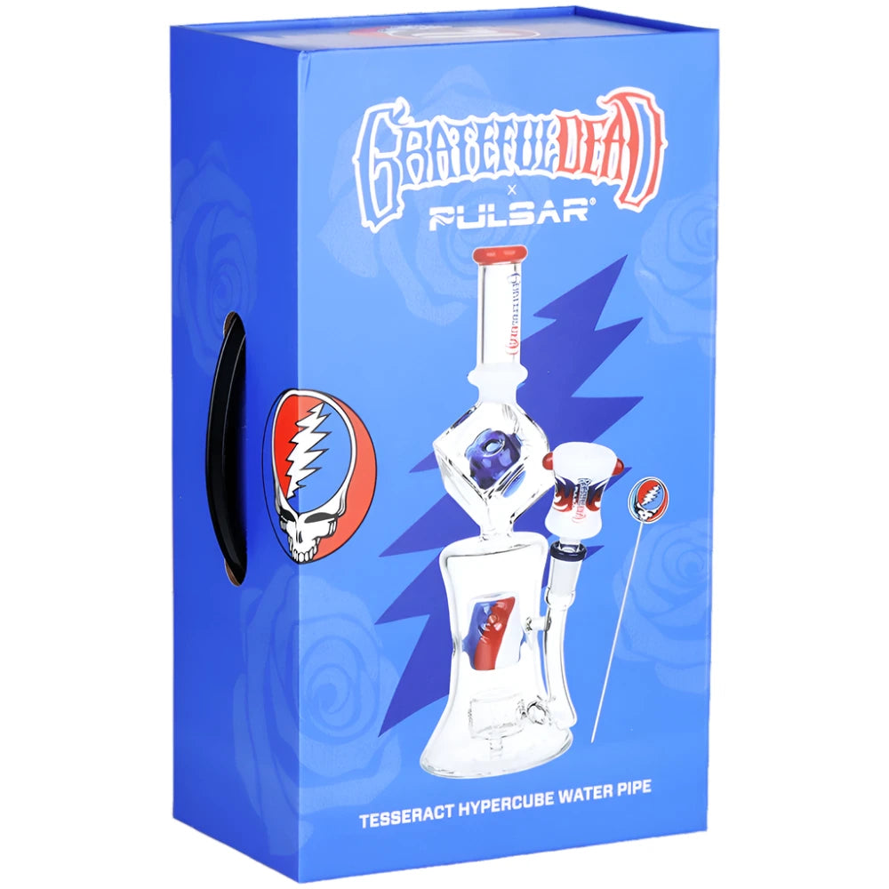 Pulsar x Grateful Dead 10.75" Tesseract Hypercube Water Pipe