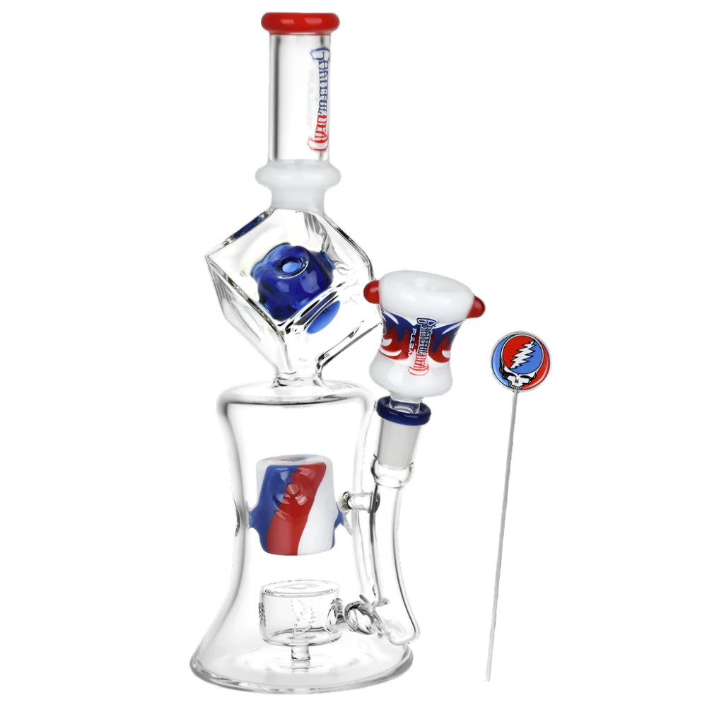 Pulsar x Grateful Dead 10.75" Tesseract Hypercube Water Pipe