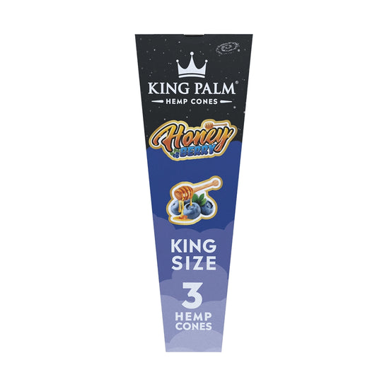 King Palm Honey Berry King Size Hemp Cones 3 pack