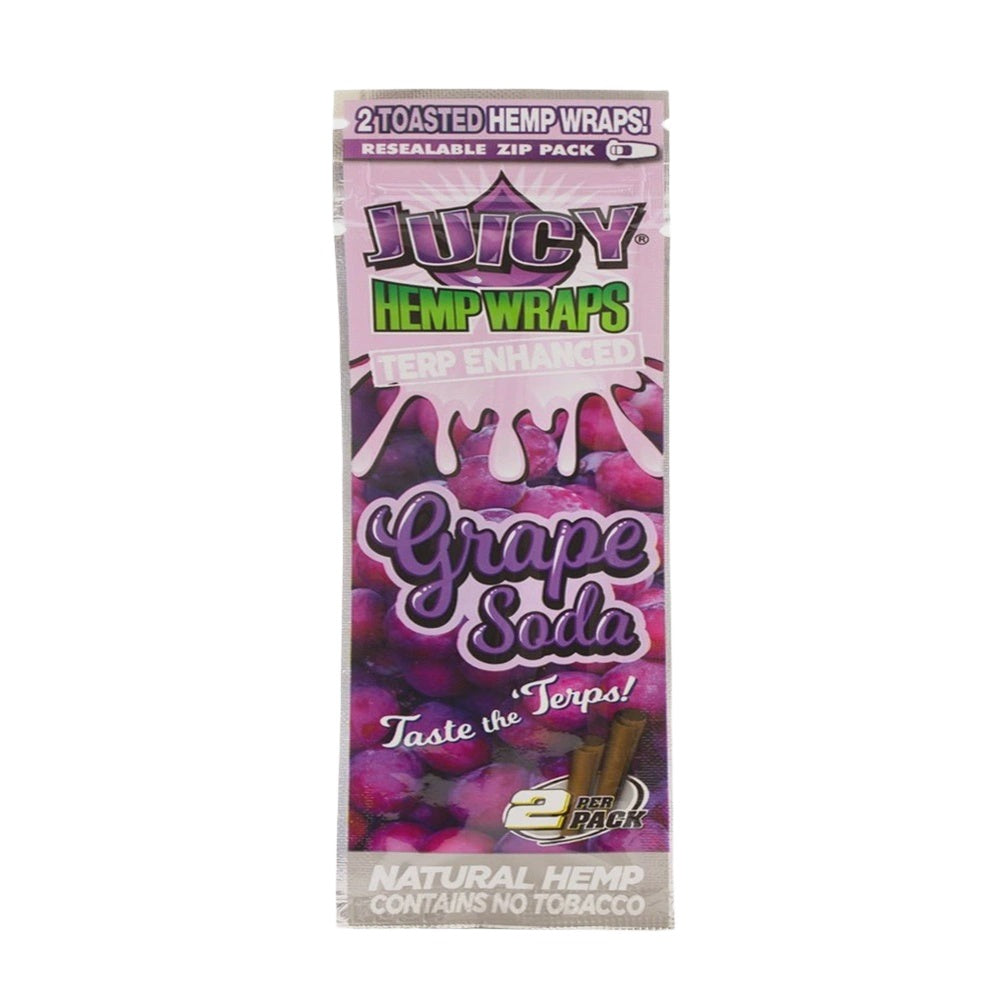 Juicy Jays Grape Soda Hemp Terp Enhanced Wraps 2 pack