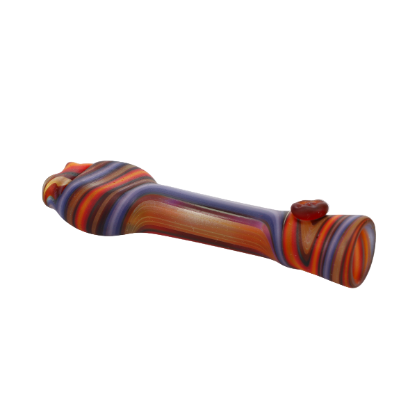 Star Seed Glass Sandblast Line Bite Grip Chillum