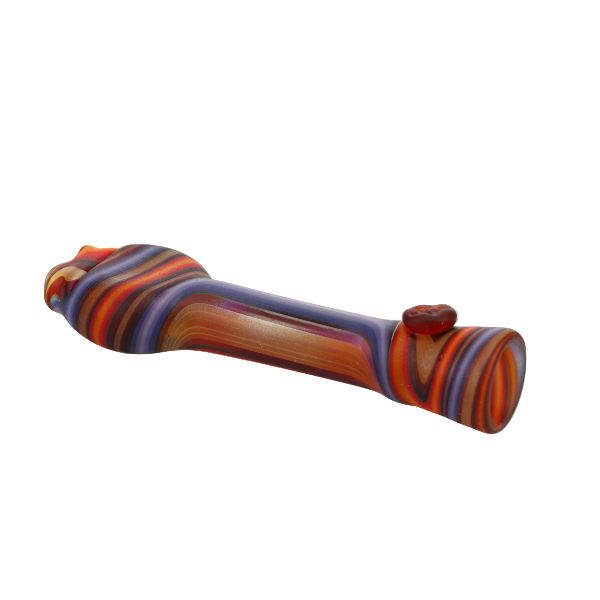 Star Seed Glass Sandblast Line Bite Grip Chillum