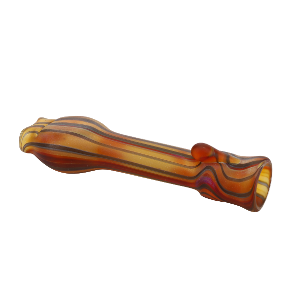 Star Seed Glass Sandblast Line Bite Grip Chillum
