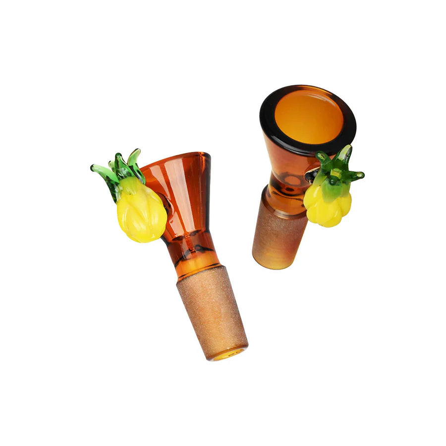 Pulsar Fruit Series 10" Glow Water Pipe & Hand Pipe Set - Pineapple Express