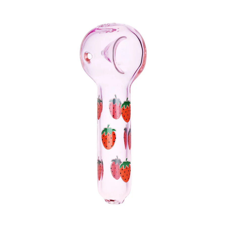 Pulsar Fruit Series 10" Glow Water Pipe & Hand Pipe Set - Strawberry Cough