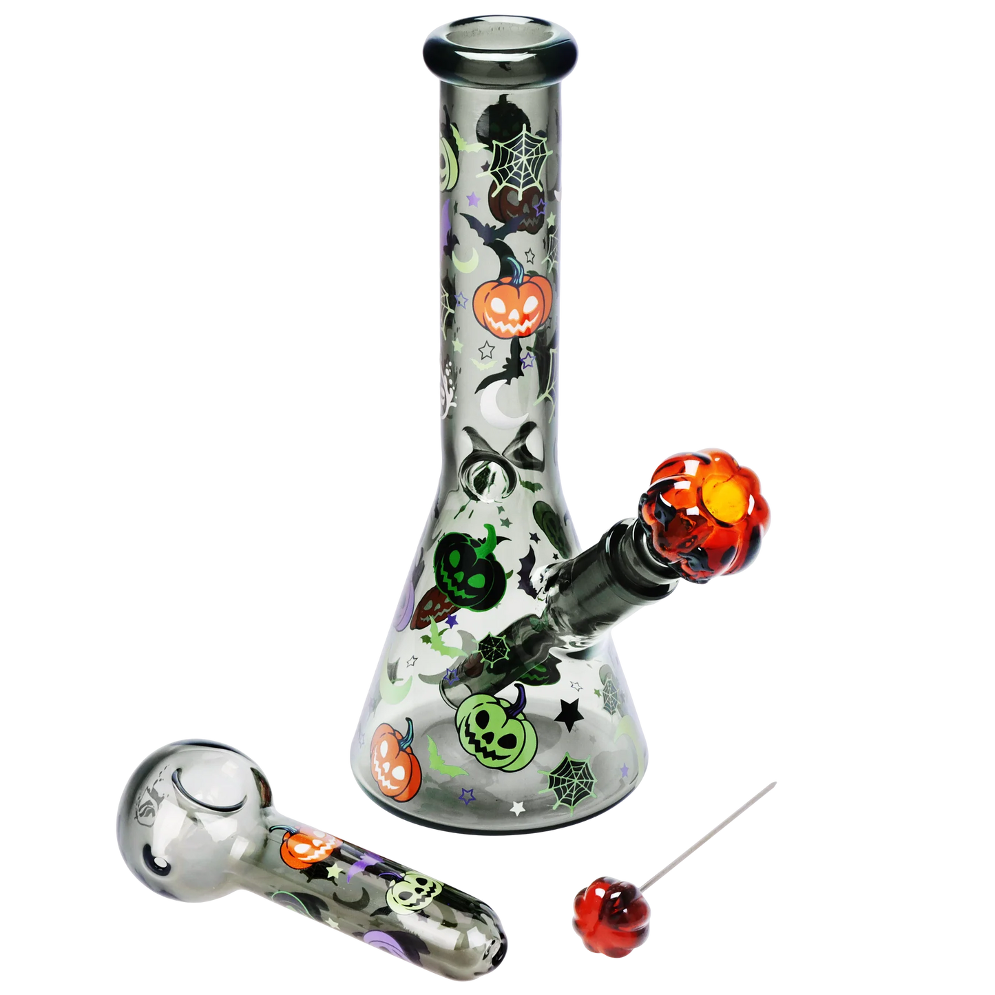 Pulsar 10" Glow Water Pipe & Hand Pipe Set - Halloween Party
