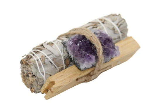 Smudge & Crystal Cleansing Bundle - Amethyst