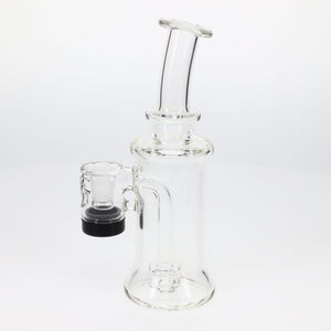Jeff Glass Art Clear Showerhead Perc Rig with Built-In Reclaim Catch