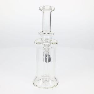 Jeff Glass Art Clear Showerhead Perc Rig with Built-In Reclaim Catch