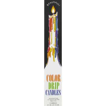Color Drip Candles