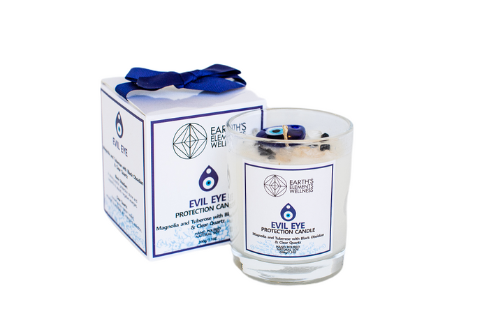 Earth's Elements Wellness Candle - Evil Eye Protection