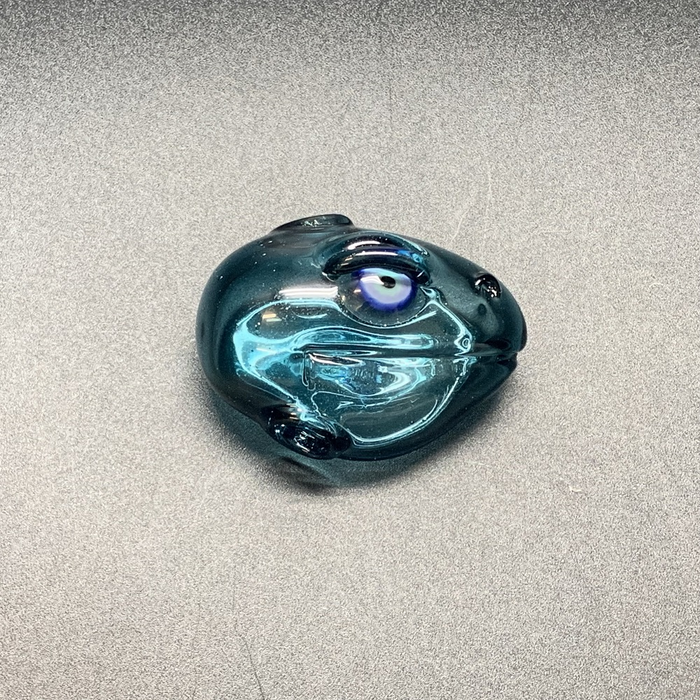 Elbo Glass Dino Head Pendant - Blue Stardust