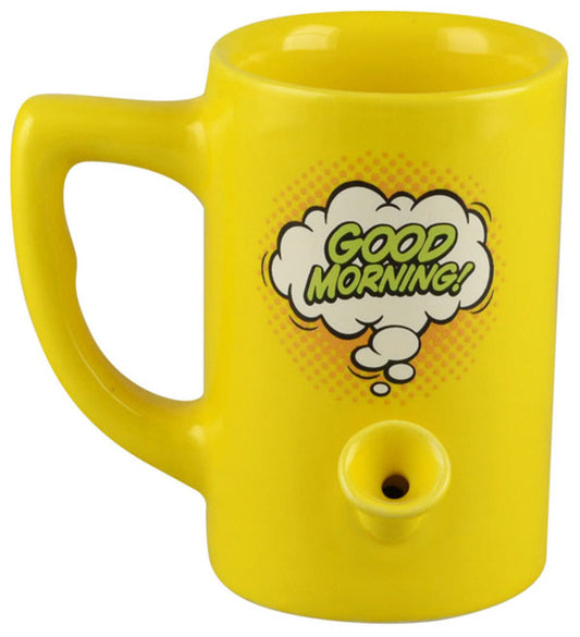 Good Morning Ceramic Pipe Mug