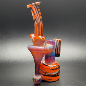 Jeff Glass Art Purple & Amber Fumed R³