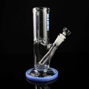 King Volcano 50mm Ice Pinch Straight with Color Wrap 8" Waterpipe