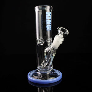 King Volcano 50mm Ice Pinch Straight with Color Wrap 8" Waterpipe