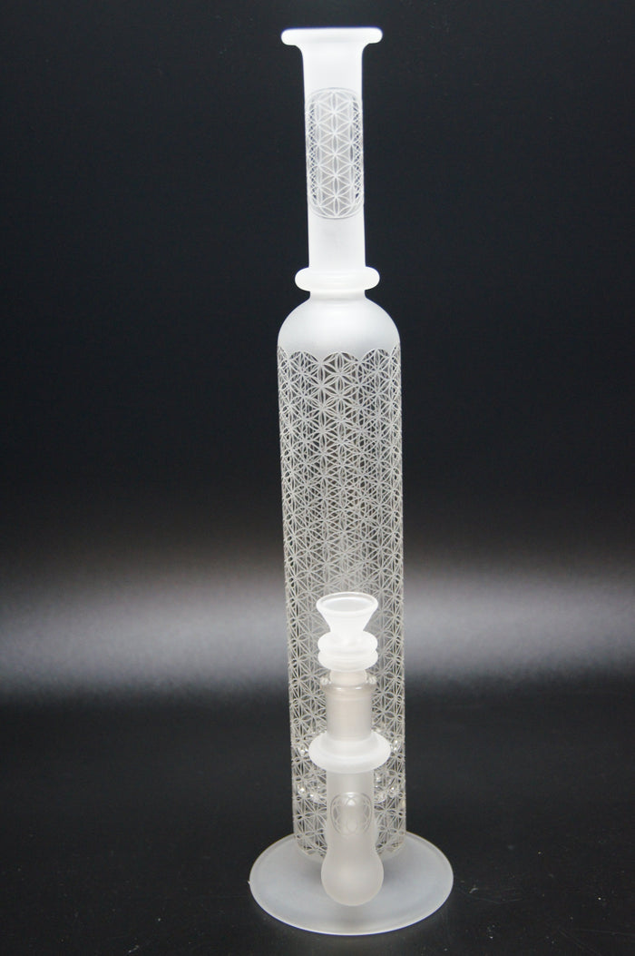 Seed of Life Glass Sacred G Lace Disc Tube