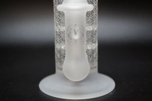 Seed of Life Glass Sacred G Lace Disc Tube
