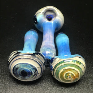 Sckid Glassworks Space Fume Spiral Cap Pipe
